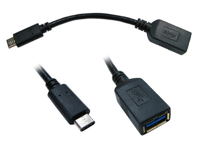 USB 3.1  type C to USB 3.0  type A - 15 cm