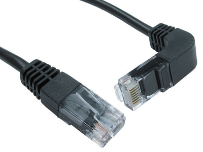 Cat5e Patch Cables Straight to Right Angled Down