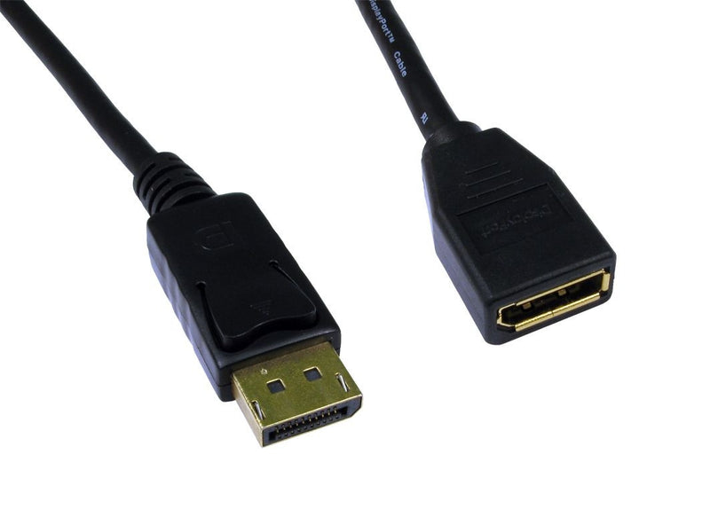 DisplayPort Extension Cable Male to DisplayPort Female with Gold Connectors