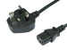 UK 5A Mains Power Cable IEC C13