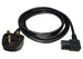 UK Mains Power Cable IEC C13 Right Angled - 1.8 Mtr
