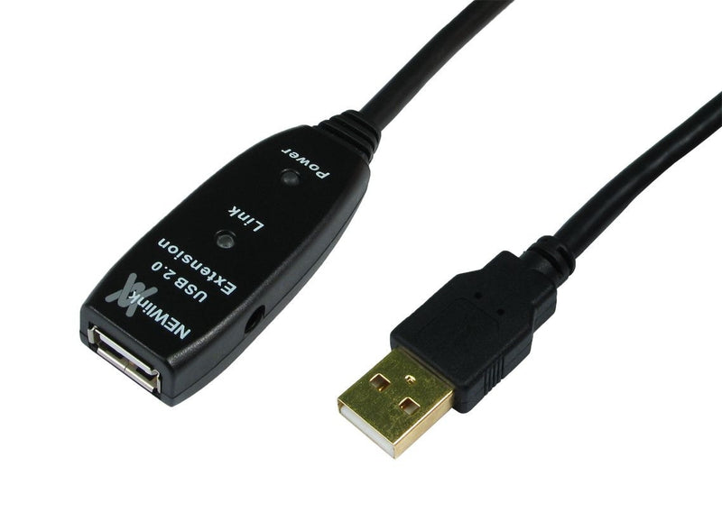 USB 2.0 Active Repeater A male A female boosted cable and Psu