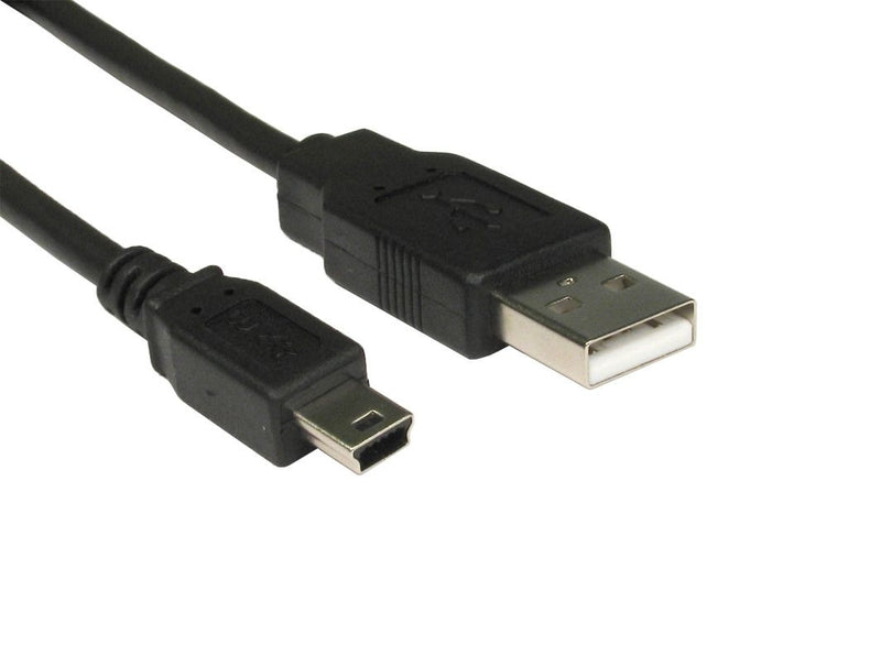 3M Long Mini USB Cable Sync & Charge Lead Type A To 5 Pin B Phone Charger