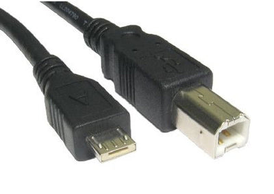 USB 2.0 type B male to micro A male data cable