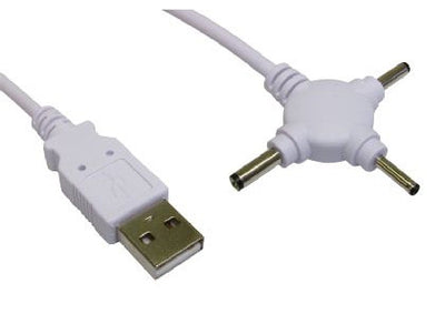 Triple Plug USB 2 Power Adaptor - 1.5 mtr