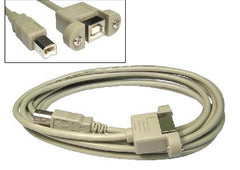 USB 2.0 Extension Cable B male - B female (Faceplate Mount) - 3 mtr