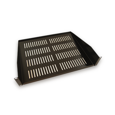 2U Cantilever Shelf 400mm Deep Black