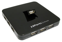USB 2.0 10 Port Hub + Power Supply