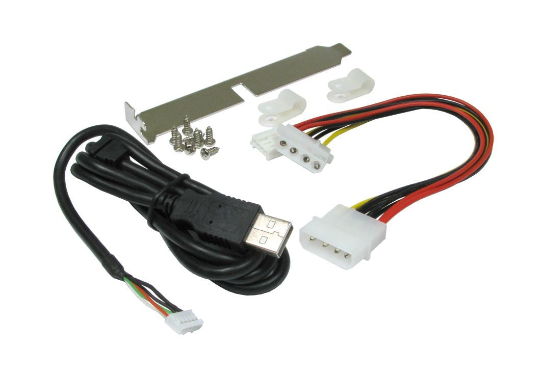 USB 2.0 4 Port Internal Hub for 3½ & 5¼ Black Drive Bay
