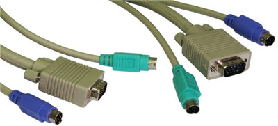 KVM Triple Cable. PS/2 + SVGA