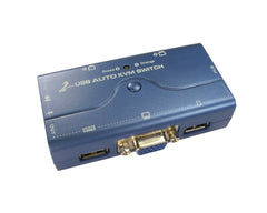 Two Port USB/Audio KVM Switch With Cables