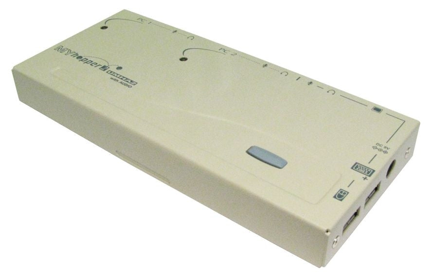 Compact 2 Port USB KVM With Audio C / W Cables