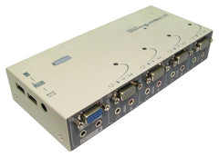 Compact VGA + USB KVM with Audio (4 Port)