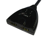 2 Way Hdmi Switch Box Man/auto & Inbuilt Cable