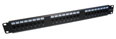 24 Port 1U Rack Mountable Cat5e RJ45 UTP Patch Panel