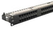 24 Port 1U Black Excel Cat6 RJ45 UTP Right Angle Patch Panel