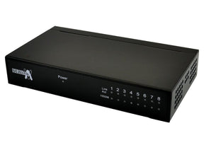 8 Port gigabit unmanaged black rj45 Switch