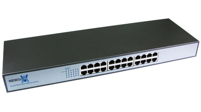 24 Port 10/100 dual speed unmanaged Ethernet Switch 2u