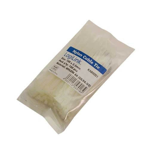 Cable Ties - (100 pcs) White