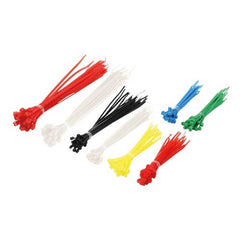 Cable tie pack - 3 lengths & 6 clours (200 pcs)