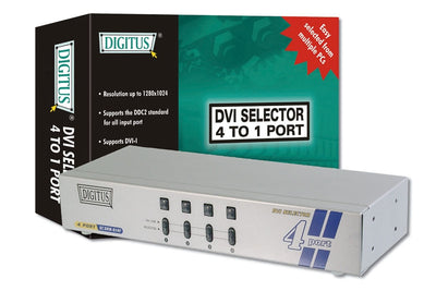 4 Way DVI selector Switch - (1280 x 1024)