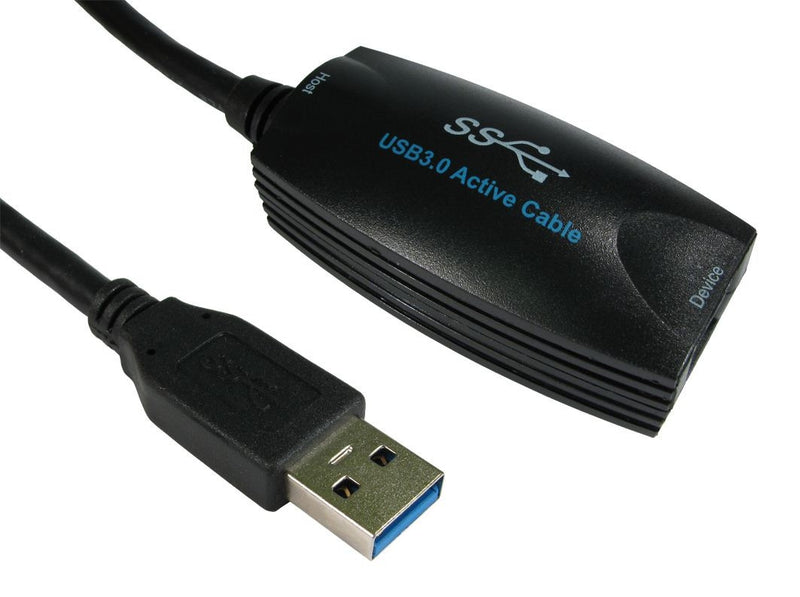 USB 3.0 AM - AF Active Extension Cable 5 Mtr Blue