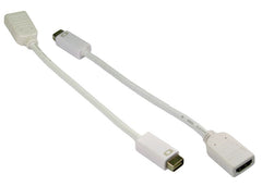 0.2mtr Mini DVI M - HDMI F stubb Cable