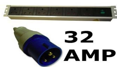 8 way vertical 13A switched PDU with Commando Plug