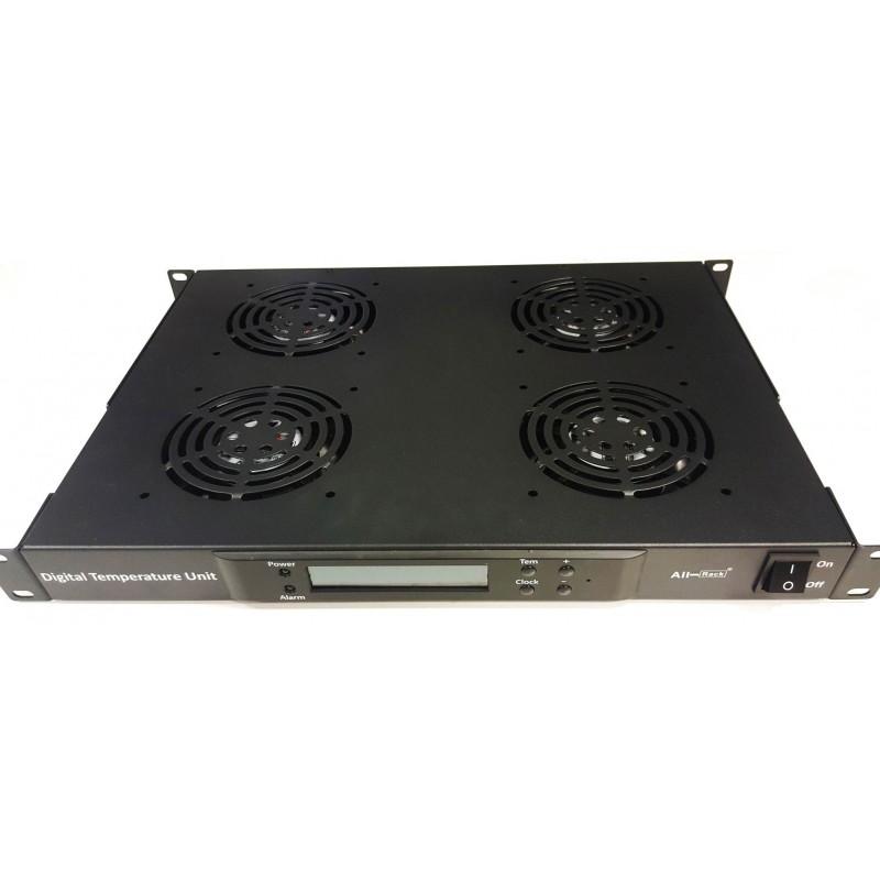 Digital Thermo 4 Way Rack Mount Fan Tray
